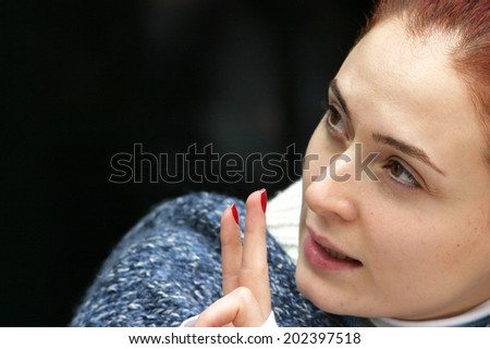 ISTANBUL, TURKEY - APRIL 13: Famous Turkish actress, television series star and movie star Ceyda Duvenci portrait on April 13, 2008 in Istanbul, Turkey.