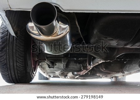 Chrome exhaust pipe