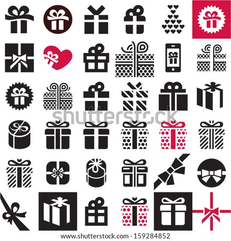 Gift icon set Gift box Gift icon set Gift box