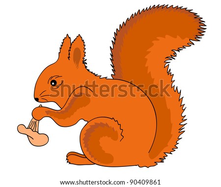 Red Squirrels Cartoon