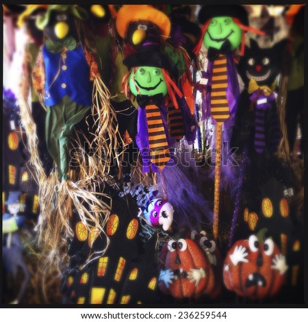 Instagram Filtered Image of Halloween Decorations