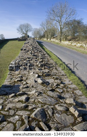 Hadrian's Wall at Banks, Cumbria