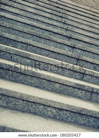 Marble gray steps and staircase in the city