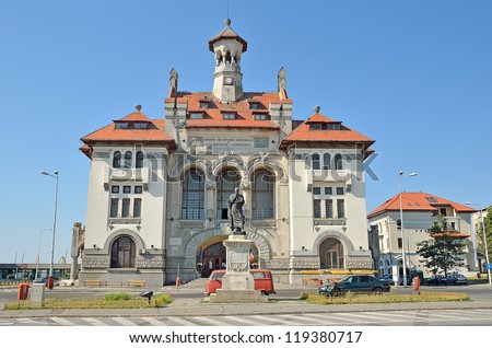 CONSTANTA, ROMANIA-AUGUST 5 : The National Museum of History and Archeology  on August 5, 2012 in Constanta. Include more than 430.000 objects from the prehistoric era till 1940.