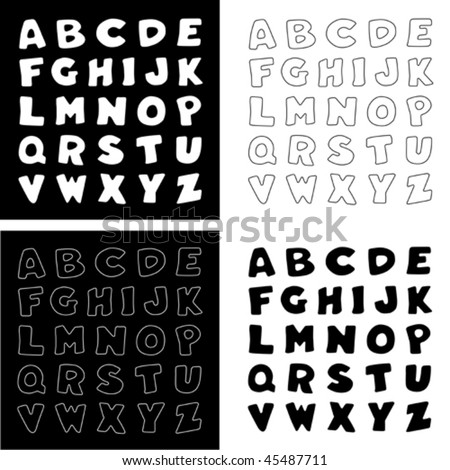 Alphabet Letters Outline
