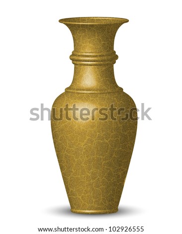 Vector Illustration Of Golden Vase - 102926555 : Shutterstock