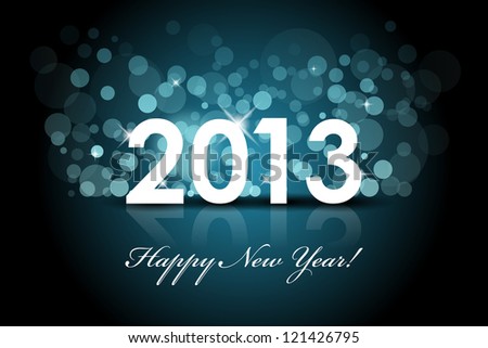 Vector 2013 New year blue background Vector 2013 New year blue background