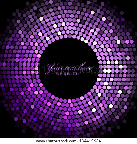 Vector disco lights purple frame Vector disco lights purple frame