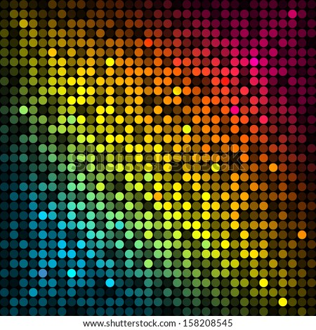 Background With Colorful Disco Lights