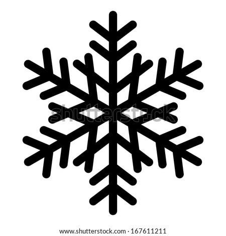 Vector Snowflake Silhouette - 167611211 : Shutterstock