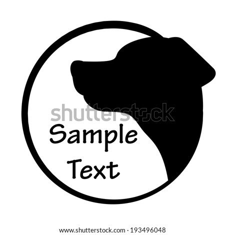 Vector illustration of dog icon