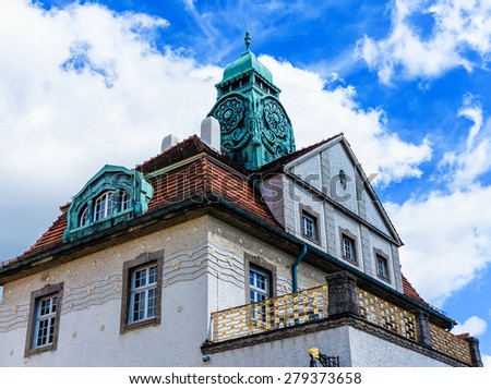 The Sprudelhof in Bad Nauheim. This complex is recognized as the largest center of Art Nouveau in Germany