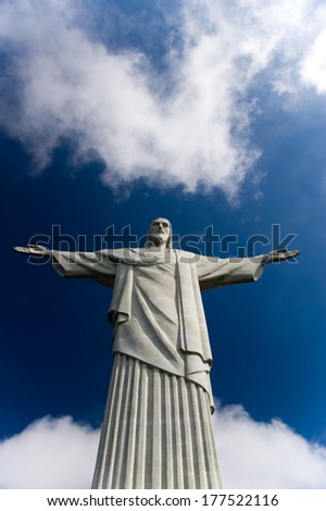 The art deco Christ the Redeemer statue in Rio de Janeiro