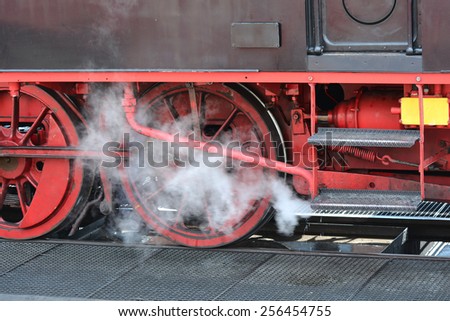 Steam Train in the station of Bad Doberan