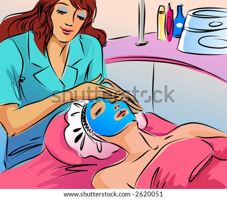 stock photo : cosmetologist