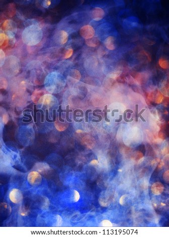 smokey blue bokeh background