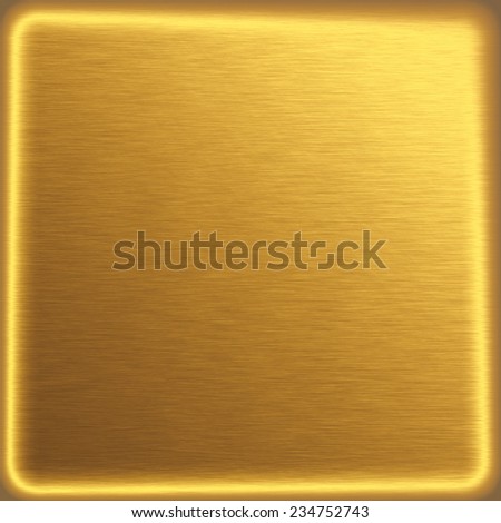 gold metal texture background and light frame border