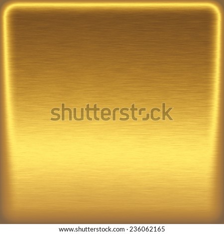 gold background metal texture and light frame border