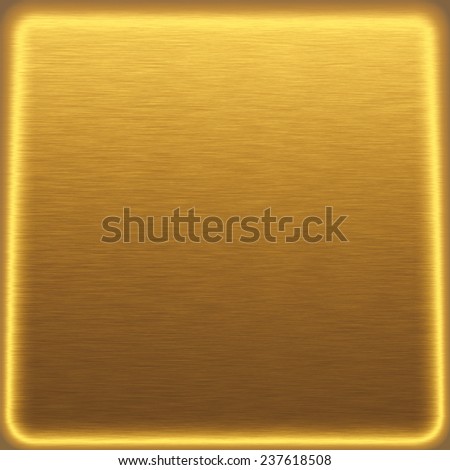 gold background metal texture and light frame border