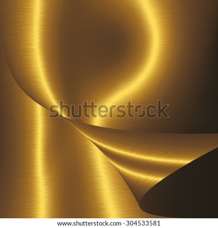 gold metal background texture metal foil abstract shapes, brochure design  template - Stock Image - Everypixel