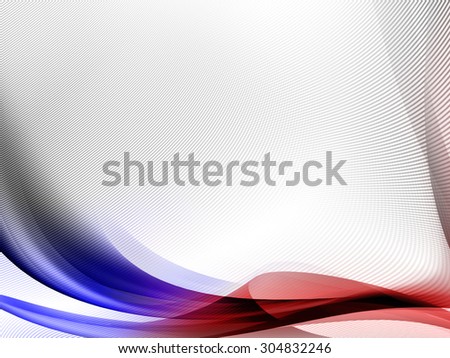 white abstract background with red and blue abstract curved lines and subtle grid texture pattern