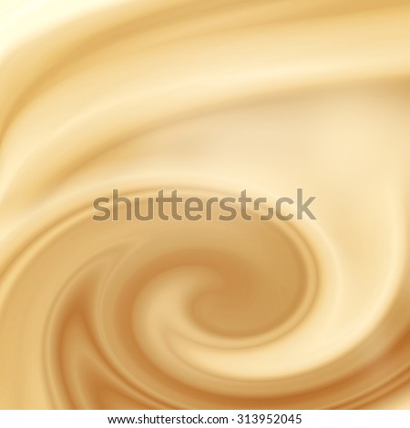 beige abstract swirl background, cream, white chocolate or milk and coffee satin background