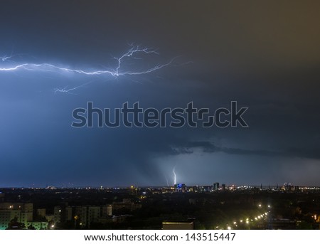 Hamburg Thunderstorm Lightning