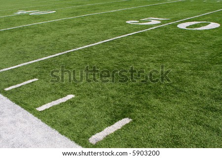 horizontal image of 50-yard line