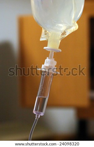 IV bag with drip