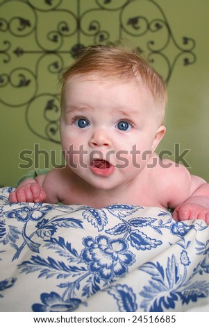 red hair babies. stock photo : red haired,