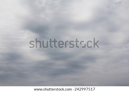 Background of Dramatic sky with Dark ominous grey clouds
