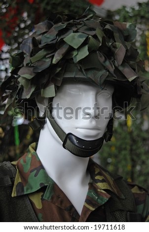 army uniform in the army camp