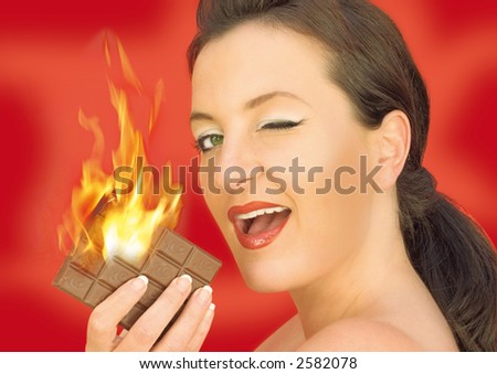 burning chocolate
