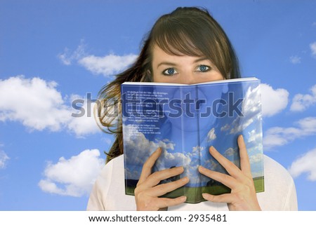 Woman reading a book / fantasy