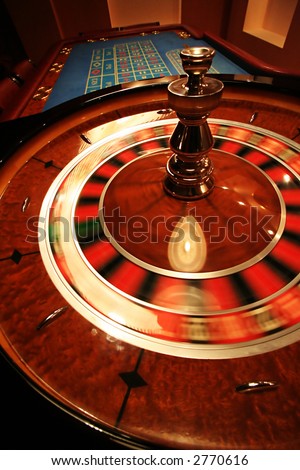 A turning roulette in a new casino