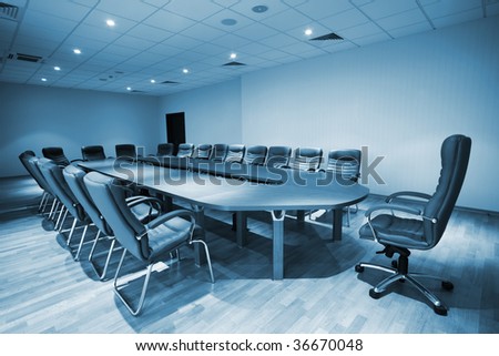 stock photo : large table and