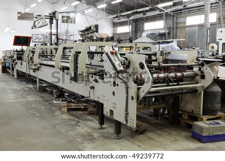 repair of old printing equipment in the printing