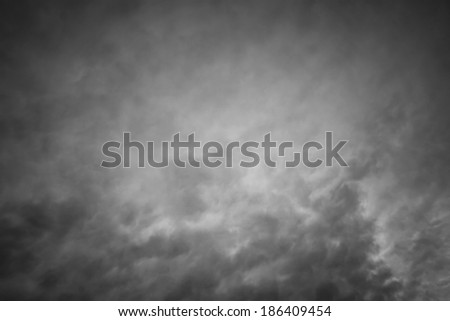 Clouds in black and white, feeling of bad weather approaching, good for background