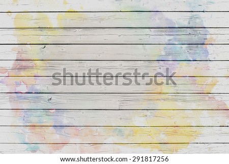 Old wooden board with nails in white and pride colors, pride filter applied