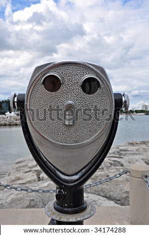 Look out binocular looks like a funny face