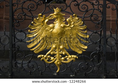 golden seal of a German eagle