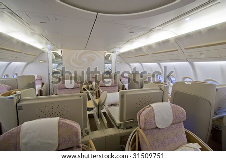 Aircraft interior of a first class cabin