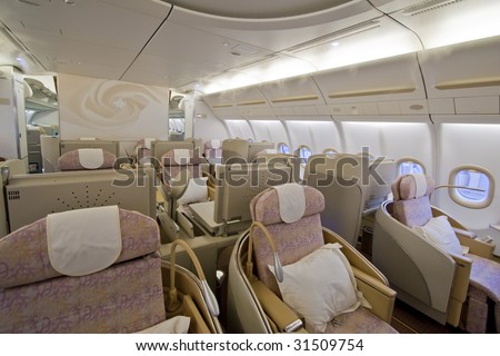 Aircraft interior of a first class cabin