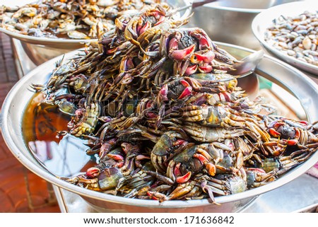 Pickle Crab shellfish thai food