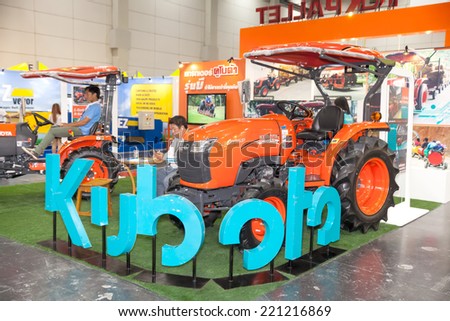 BANGKOK - SEPTEMBER 27 :New tractor at Thailand International Logistic  Fair 2014 on Sep 27,2014 in BITEC ,Bangkok, Thailand.