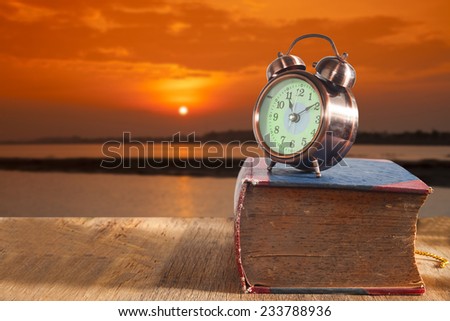 Time with a sunset