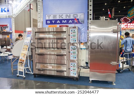 BANGKOK ,THAILAND - FEBRUARY 7: Oven for industrial at  THAILAND Industrial Fair 2015 And Food Pack Asia 2015 on  February 7, 2015 in Bangkok, Thailand.