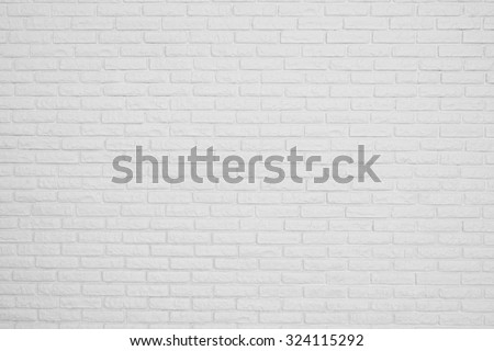the brick white blank wall