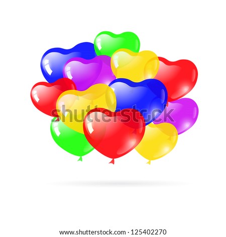 Beautiful Party Balloons. Eps10 Vector - 125402270 : Shutterstock