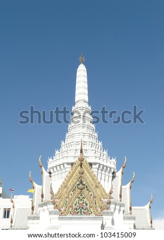 Roof top of City Pillar Shrine, Bangkok, Thailand